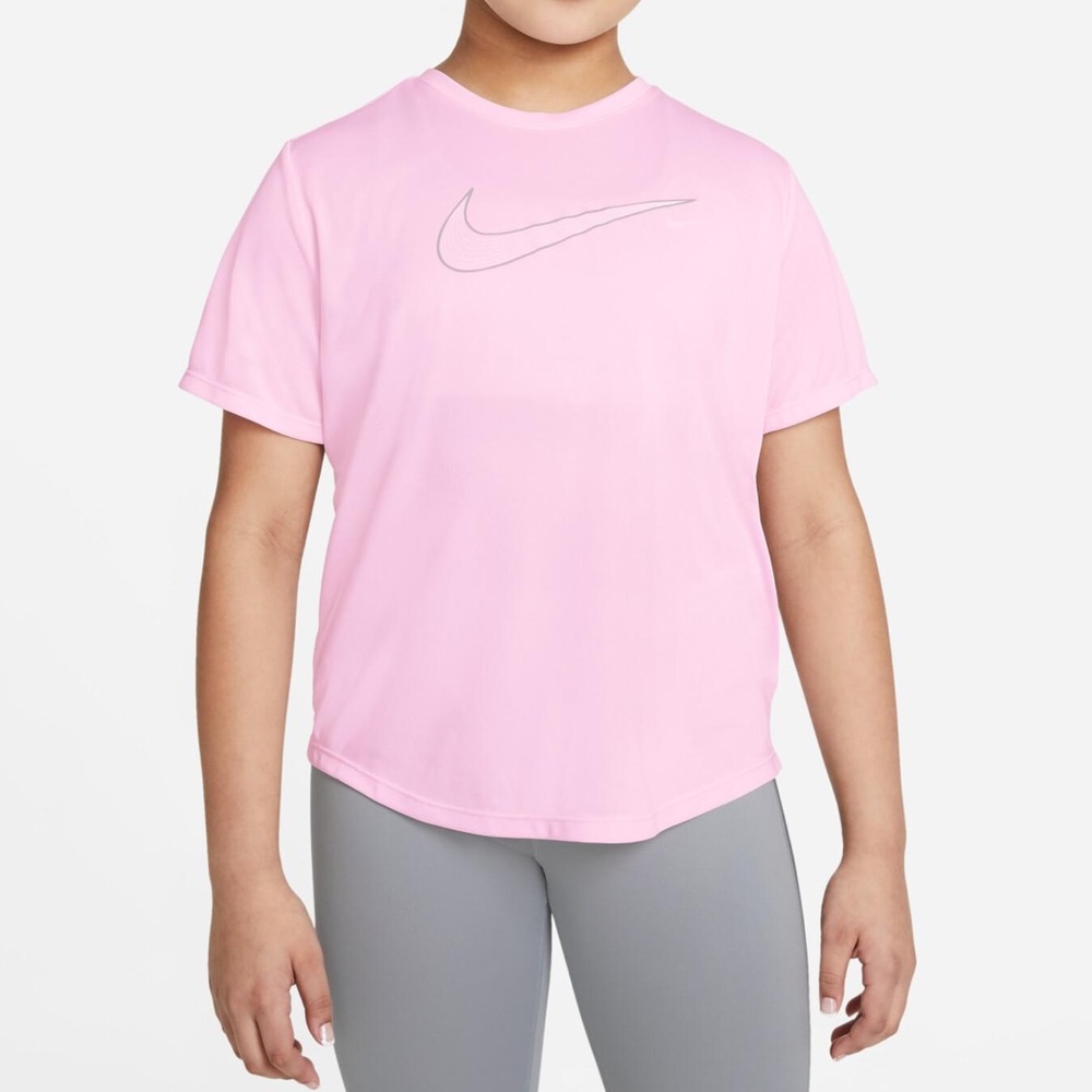 Nike girls dri-fit one tee shirt top athletic gym yoga activewear workout large